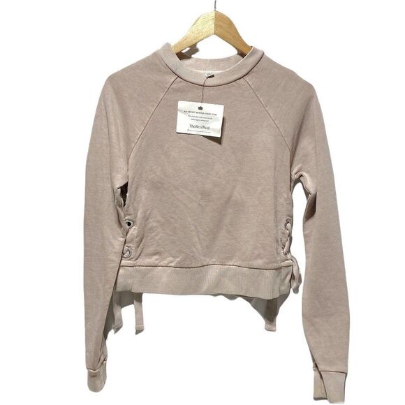 All SAINTS Women's Leti Cropped Sweatshirt Light Brown - Picture 4 of 8